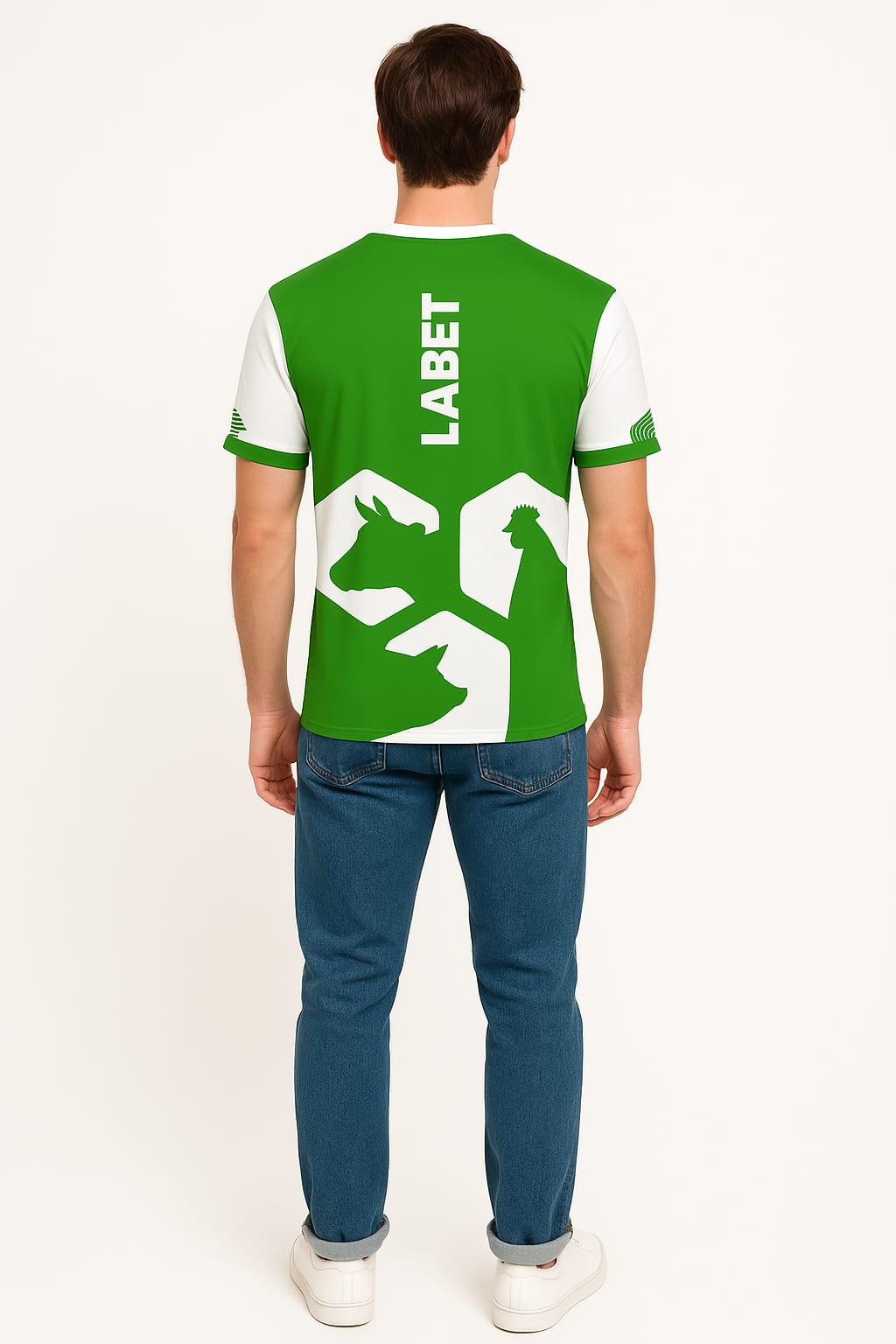 Polo tela dri sublimado personalizado labet hombre espalda